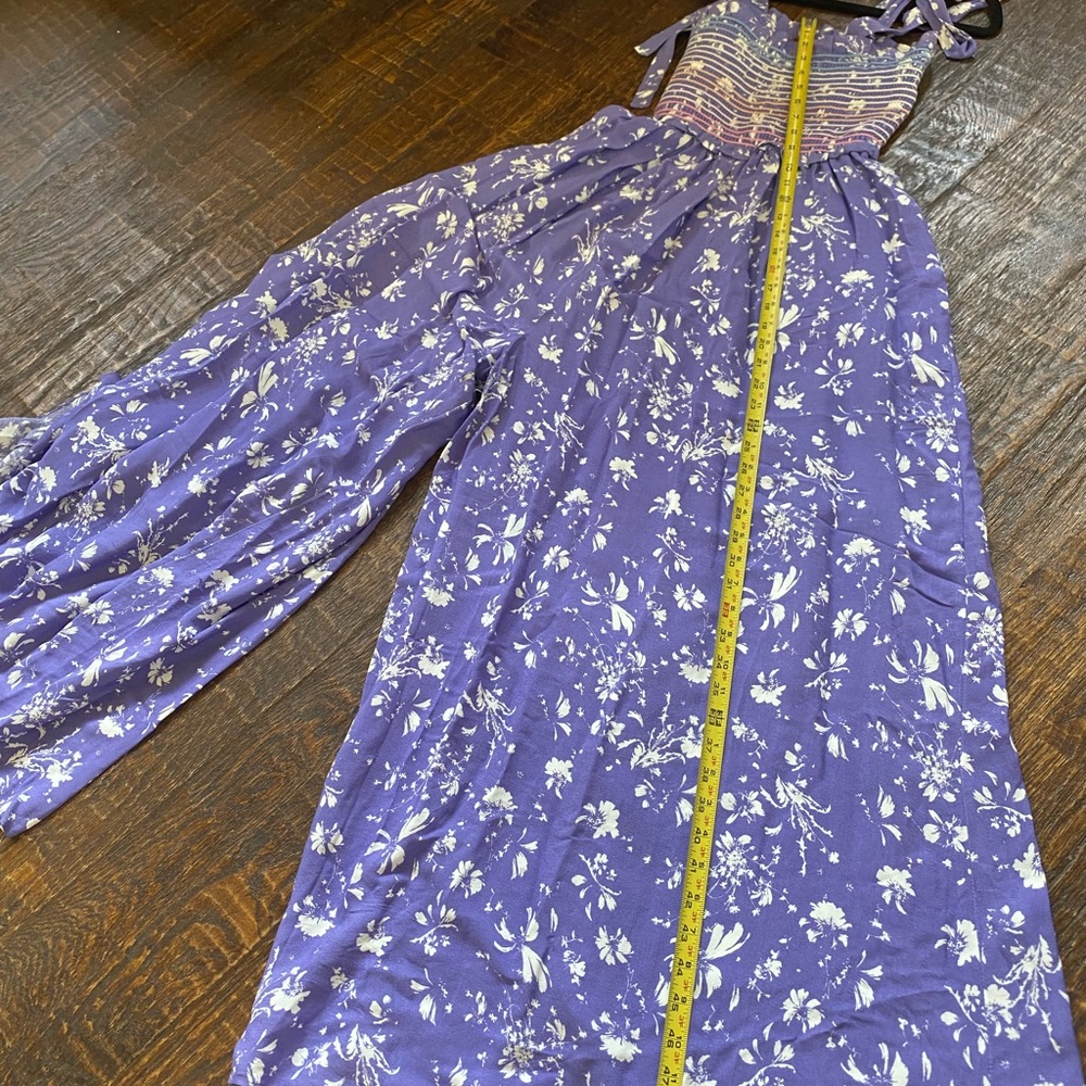 Free People Purple Floral Jumpsuit - Picture 9 of 13